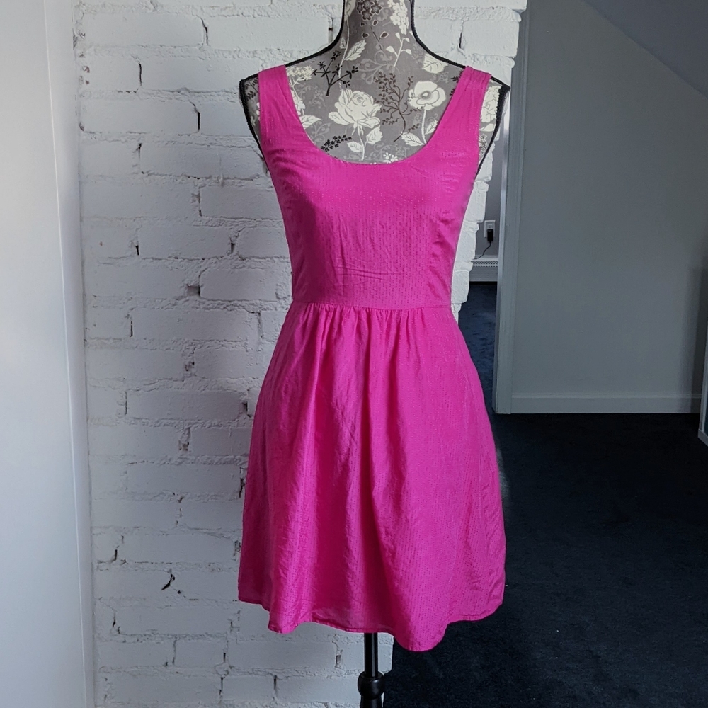 Vineyard Vines Pink Scoop Neck Dress